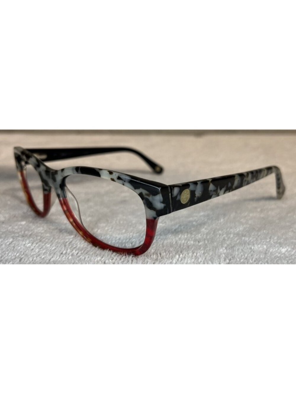 GANT MICHAEL BASTIAN GW MB DUO TORD RED BLACK MARBLE EYEGLASSES FRAMES 53-16-140